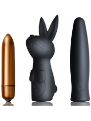 KIT OSCUROS DESEOS SILHOUETTE - RABBIT Y BALA VIBRADORA DE LA MARCA ROCKS-OFF
