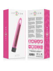 VIBRADOR VITO ROSA 17CM - POTENTE Y SILENCIOSO DE LA MARCA INTENSE FUN