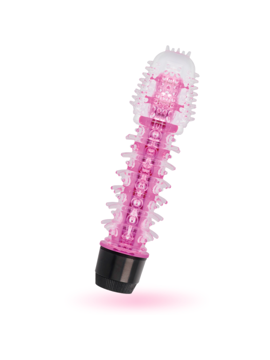 VIBRADOR JELLY AXEL ROSA PLATINO IMPERMEABLE DE LA MARCA GLOSSY