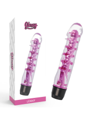 VIBRADOR LENNY ROSA GLOSSY - IMPERMEABLE Y ERGONÓMICO DE LA MARCA GLOSSY