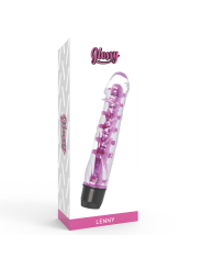 VIBRADOR LENNY ROSA GLOSSY - IMPERMEABLE Y ERGONÓMICO DE LA MARCA GLOSSY