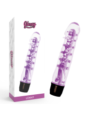 VIBRADOR LENNY LILA PLATINO - ERGONÓMICO E IMPERMEABLE DE LA MARCA GLOSSY