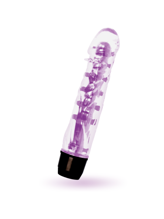 VIBRADOR LENNY LILA PLATINO - ERGONÓMICO E IMPERMEABLE DE LA MARCA GLOSSY