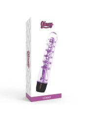 VIBRADOR LENNY LILA PLATINO - ERGONÓMICO E IMPERMEABLE DE LA MARCA GLOSSY