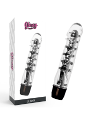 VIBRADOR LENNY NEGRO GLOSSY - ERGONÓMICO E IMPERMEABLE DE LA MARCA GLOSSY