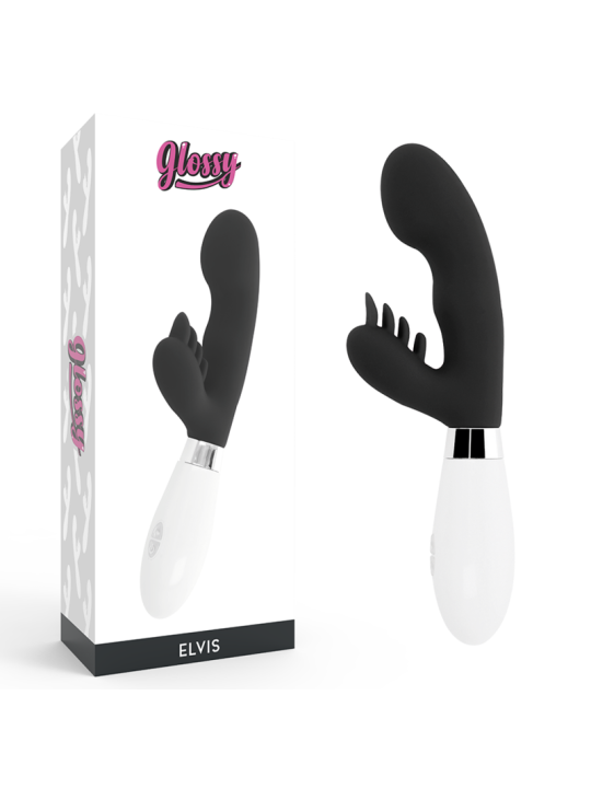 MASAJEADOR CONEJO 10 FUNCIONES SILICONA ELVIS RABBIT DE LA MARCA GLOSSY