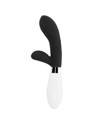 MASAJEADOR CONEJO 10 FUNCIONES SILICONA NEGRO DE LA MARCA GLOSSY