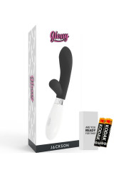 MASAJEADOR CONEJO 10 FUNCIONES SILICONA NEGRO DE LA MARCA GLOSSY