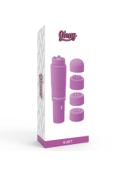 VIBRADOR POCKET KURT 4 CABEZALES MASAJEADOR LILA DE LA MARCA GLOSSY