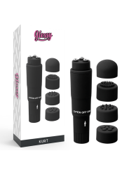 VIBRADOR POCKET KURT 4 CABEZALES MASAJEADOR PORTÁTIL DE LA MARCA GLOSSY