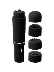 VIBRADOR POCKET KURT 4 CABEZALES MASAJEADOR PORTÁTIL DE LA MARCA GLOSSY