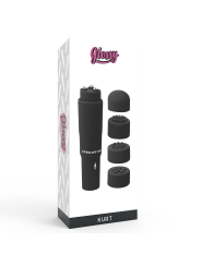 VIBRADOR POCKET KURT 4 CABEZALES MASAJEADOR PORTÁTIL DE LA MARCA GLOSSY