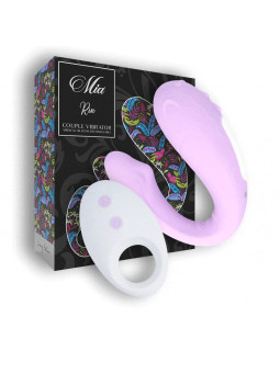 VIBRADOR RIN PARA PAREJAS CON CONTROL REMOTO DE LA MARCA MIA