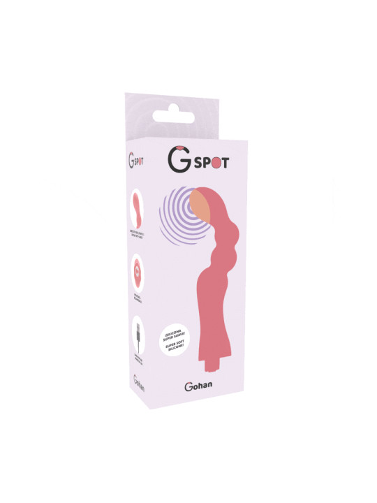 VIBRADOR PUNTO G GOHÁN RECARGABLE SILICONA MÉDICA DE LA MARCA G-SPOT
