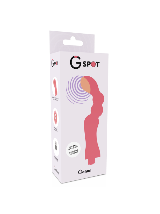 VIBRADOR PUNTO G GOHÁN RECARGABLE SILICONA MÉDICA DE LA MARCA G-SPOT