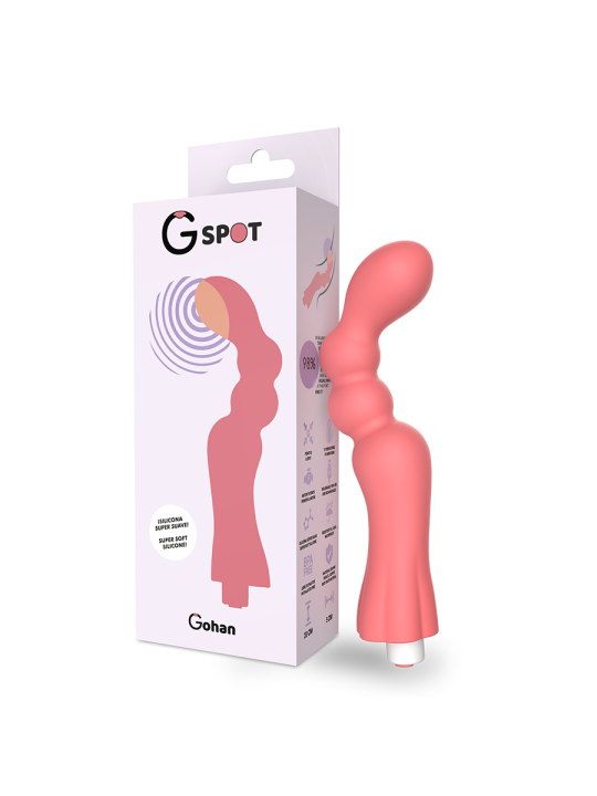 VIBRADOR PUNTO G GOHÁN RECARGABLE SILICONA MÉDICA DE LA MARCA G-SPOT