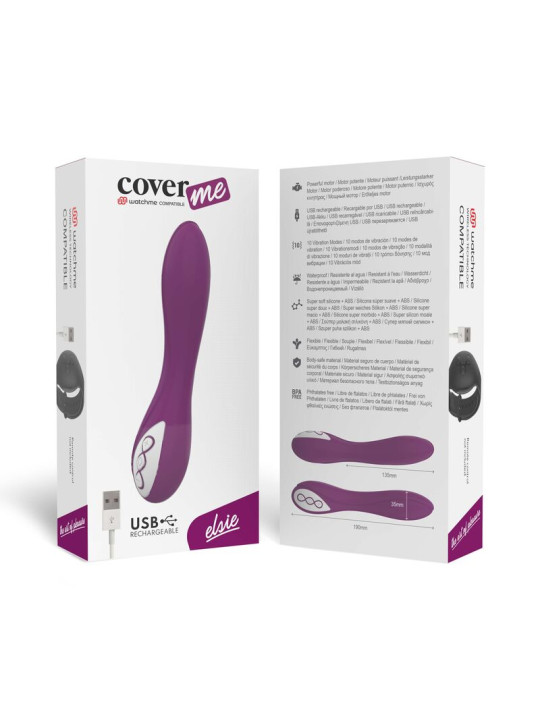 VIBRADOR ELSIE SILICONA MÉDICA CON TECNOLOGÍA WIRELESS DE LA MARCA COVERME