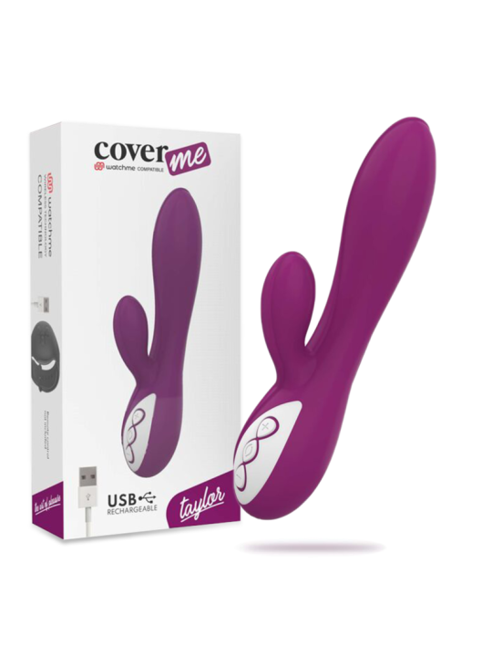 VIBRADOR TAYLOR DUAL WATCHME - CLÍTORIS Y PUNTO G DE LA MARCA COVERME