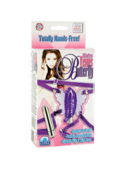 VIBRADOR MARIPOSA CLITORIS Y ANO CON CORREAS AJUSTABLES DE LA MARCA CALEXOTICS