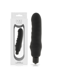 VIBRADOR SILICONA SUAVE DOLCE VITA NEGRO DE LA MARCA DOLCE VITA