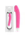 VIBRADOR REALISTA SILICONA SUAVE ROSA DOLCE VITA DE LA MARCA DOLCE VITA