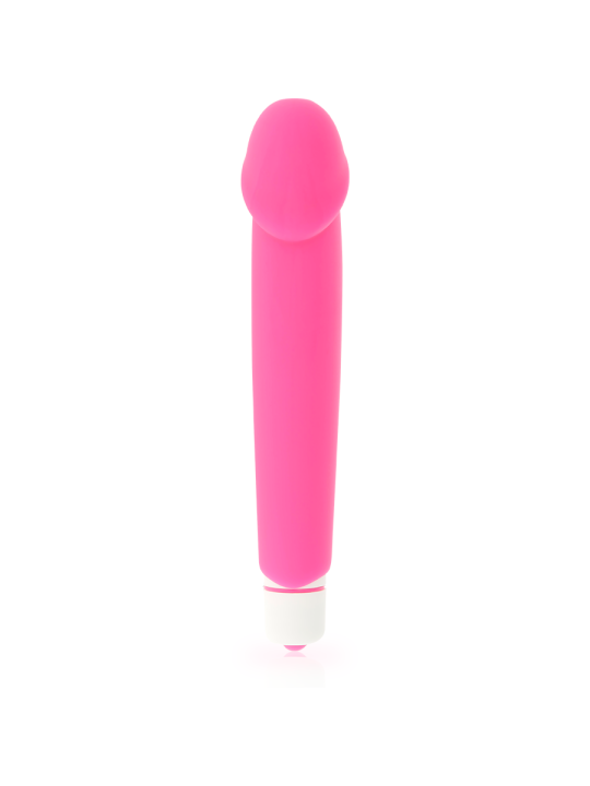 VIBRADOR REALISTA SILICONA SUAVE ROSA DOLCE VITA DE LA MARCA DOLCE VITA