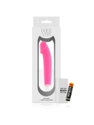 VIBRADOR REALISTA SILICONA SUAVE ROSA DOLCE VITA DE LA MARCA DOLCE VITA
