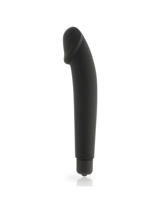 VIBRADOR REALISTA SILICONA SUAVE NEGRO DOLCE VITA DE LA MARCA DOLCE VITA