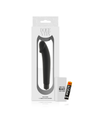 VIBRADOR REALISTA SILICONA SUAVE NEGRO DOLCE VITA DE LA MARCA DOLCE VITA