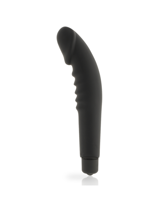 VIBRADOR REALISTA SILICONA SUAVE DOLCE VITA NEGRO DE LA MARCA DOLCE VITA