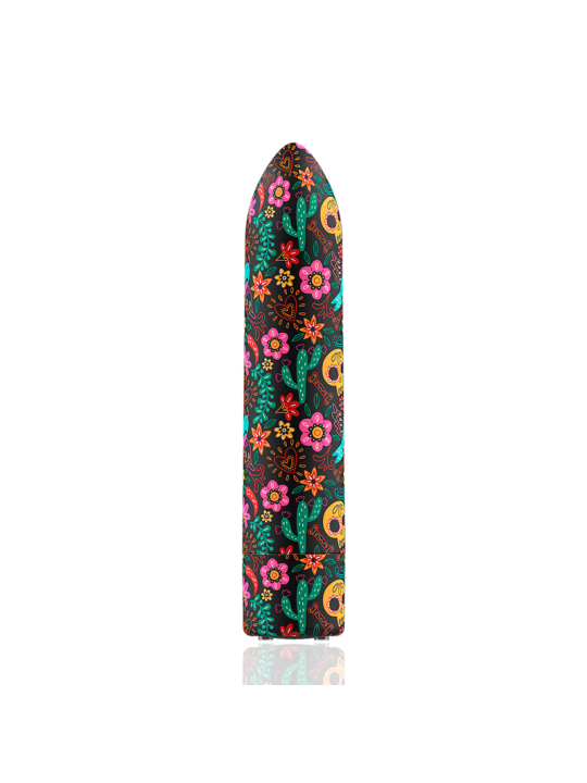 BALA VIBRADORA RECARGABLE 10 MODOS SKULL DE LA MARCA CUSTOM BULLETS