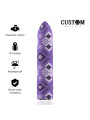 BALA VIBRADORA RECARGABLE SNAKE LILA 10 MODOS DE LA MARCA CUSTOM BULLETS