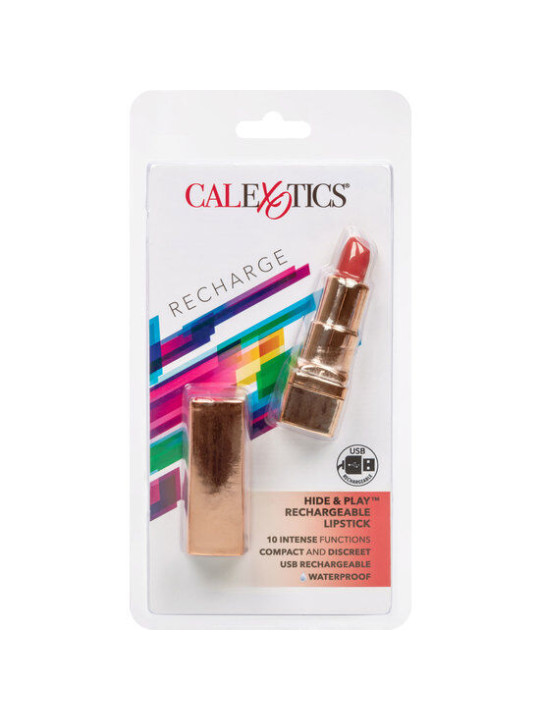 BALA VIBRADORA PINTALABIOS RECARGABLE 10 MODOS DE LA MARCA CALEXOTICS