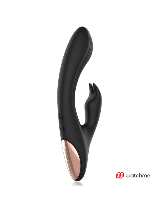VIBRADOR RABBIT CONTROL REMOTO WATCHME NEGRO DE LA MARCA ANNE´S DESIRE