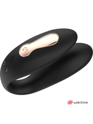 VIBRADOR DUAL WATCHME NEGRO/GOLD PARA PAREJAS DE LA MARCA ANNE´S DESIRE