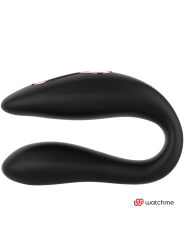 VIBRADOR DUAL WATCHME NEGRO/GOLD PARA PAREJAS DE LA MARCA ANNE´S DESIRE