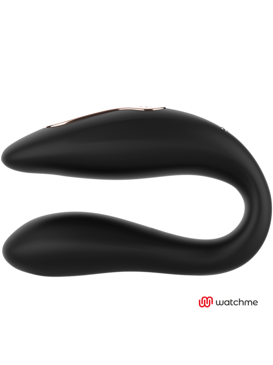 VIBRADOR DUAL WATCHME NEGRO/GOLD PARA PAREJAS DE LA MARCA ANNE´S DESIRE
