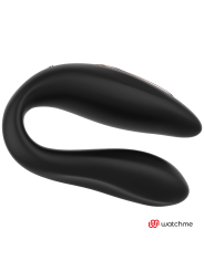 VIBRADOR DUAL WATCHME NEGRO/GOLD PARA PAREJAS DE LA MARCA ANNE´S DESIRE