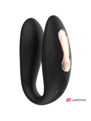 VIBRADOR DUAL WATCHME NEGRO/GOLD PARA PAREJAS DE LA MARCA ANNE´S DESIRE