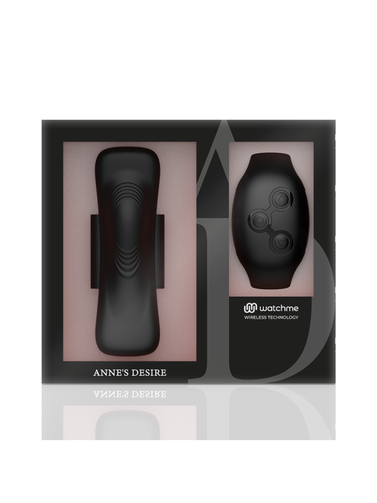 VIBRADOR PANTY WATCHME NEGRO 7 MODOS IMPERMEABLE DE LA MARCA ANNE´S DESIRE