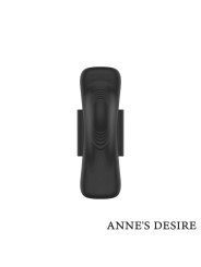 VIBRADOR PANTY WATCHME NEGRO/GOLD CON CONTROL REMOTO DE LA MARCA ANNE´S DESIRE