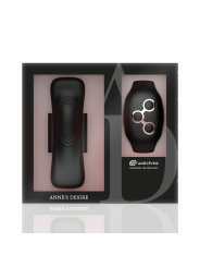 VIBRADOR PANTY WATCHME NEGRO/GOLD CON CONTROL REMOTO DE LA MARCA ANNE´S DESIRE