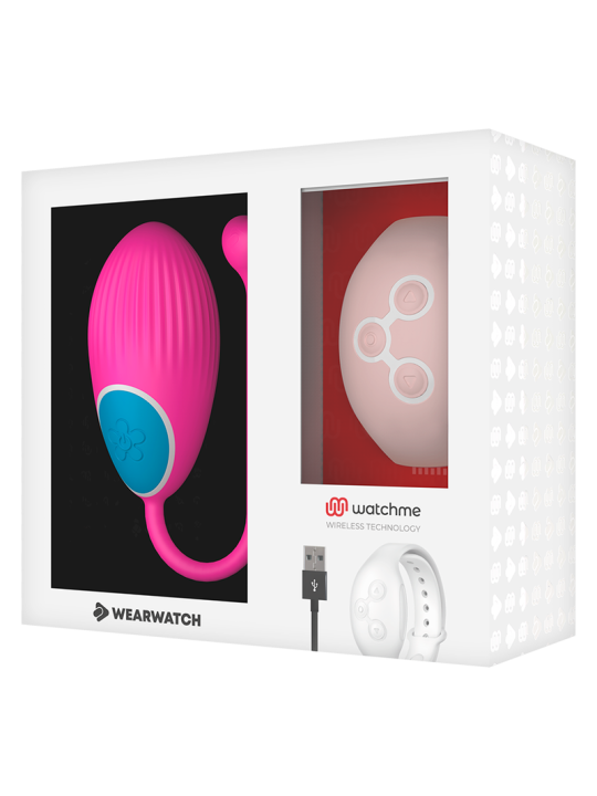 HUEVO VIBRADOR CONTROL REMOTO WATCHME ROSA - 7 MODOS DE LA MARCA WEARWATCH