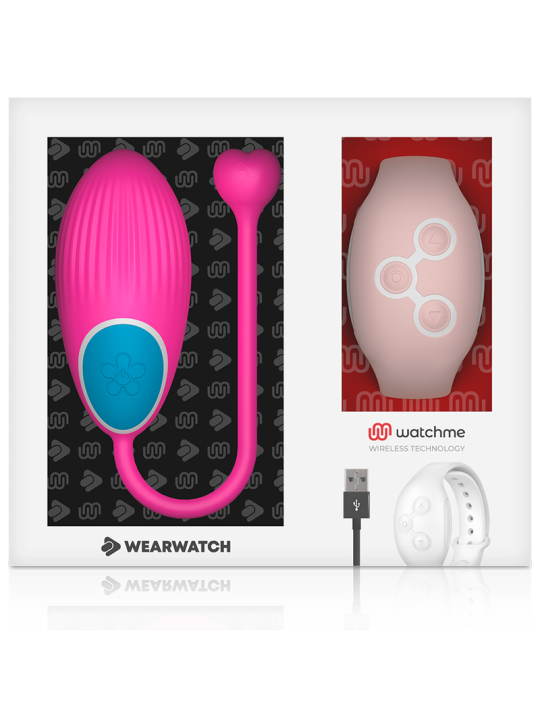 HUEVO VIBRADOR CONTROL REMOTO WATCHME ROSA - 7 MODOS DE LA MARCA WEARWATCH