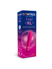 VIBRADOR FEEL XL SILICONA SUAVE 5 VELOCIDADES DE LA MARCA CONTROL TOYS