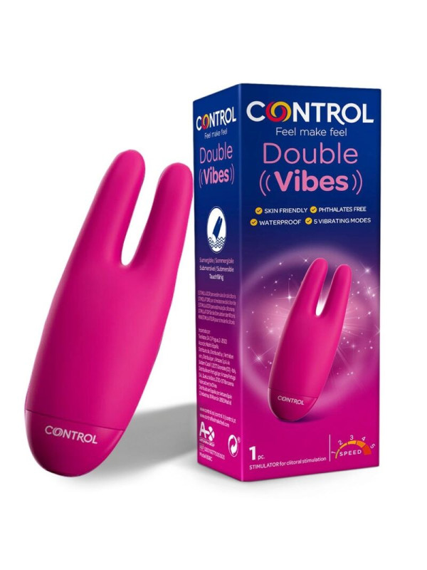 DOUBLE VIBES ESTIMULADOR CLITORAL Y ZONAS ERÓGENAS DE LA MARCA CONTROL TOYS
