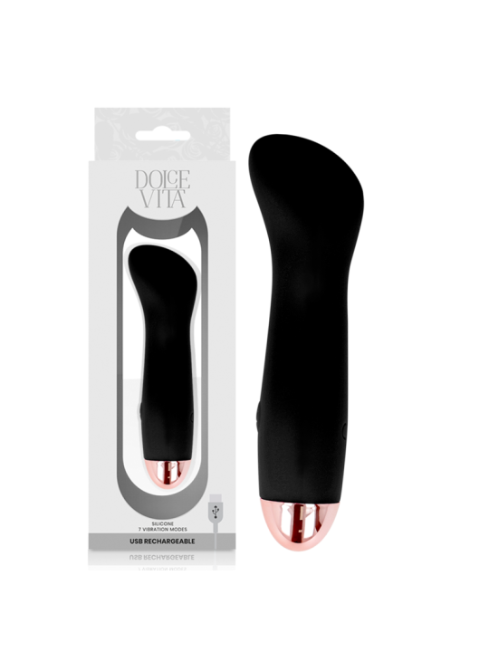 VIBRADOR RECARGABLE SILICONA 7 VELOCIDADES DOLCE VITA DE LA MARCA DOLCE VITA