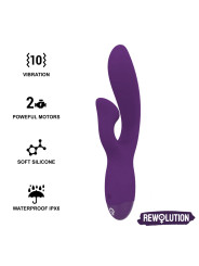 VIBRADOR RABBIT DUAL MOTOR REWOFUN PUNTO A Y CLÍTORIS DE LA MARCA REWOLUTION