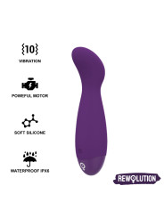 VIBRADOR REWOPULSE SILICONA FLEXIBLE ESTIMULADOR PUNTO G DE LA MARCA REWOLUTION