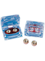 BOLAS BEN WA DORADAS ESTIMULANTES 1.7 CM DE LA MARCA SEVEN CREATIONS